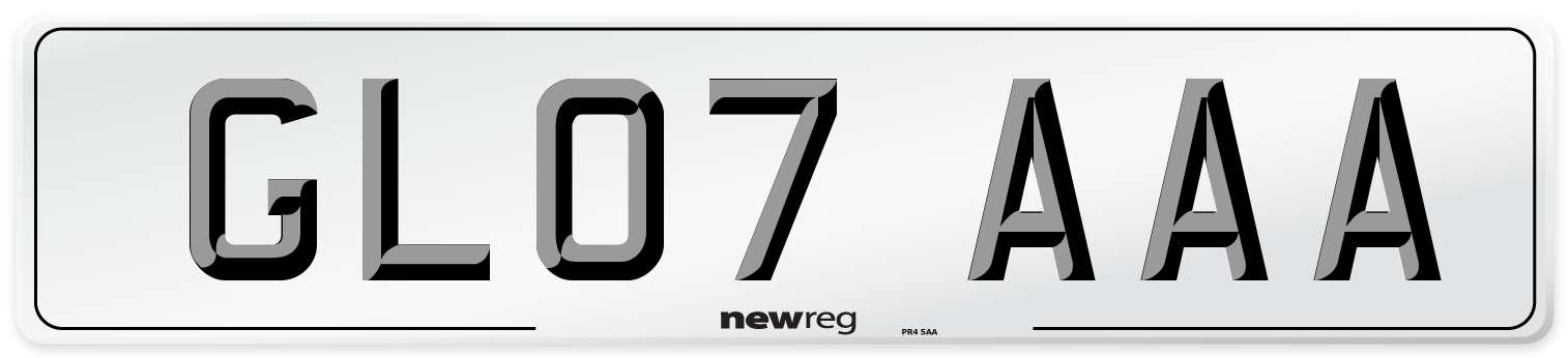 GL07 AAA Number Plate from New Reg